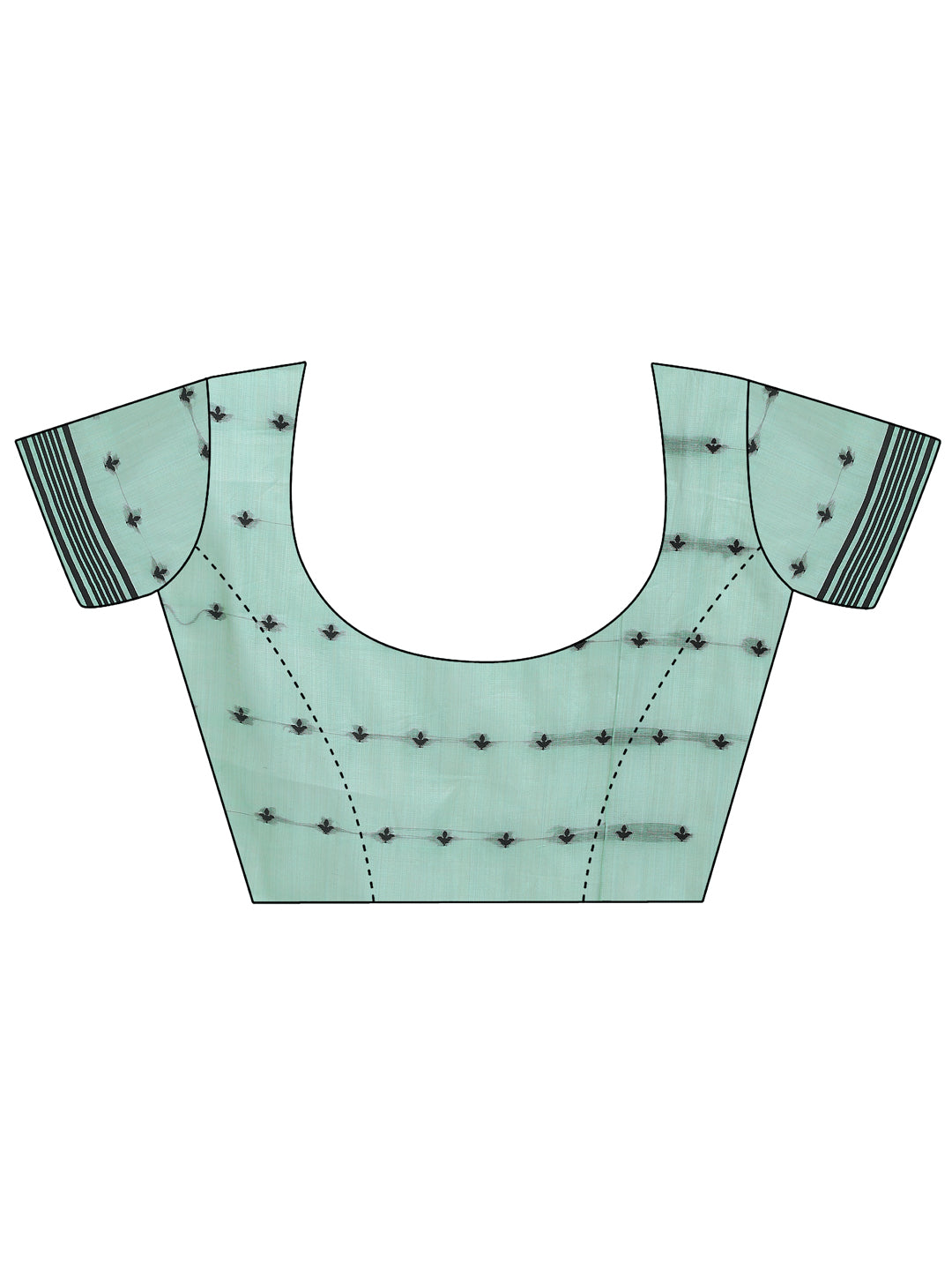 SUTRITI Sea Green Floral Printed Saree for Women | Soft Lightweight Day-to-Night Saree | Elegant Border & Pallu Floral Design | Includes Unstitched Blouse Piece