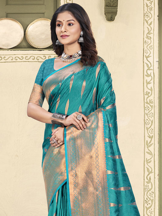 Sutriti Women Woven Banarasi Silk Saree with Blouse Piece | Rich Zari Border Traditional Wedding Festive PSofty Wear