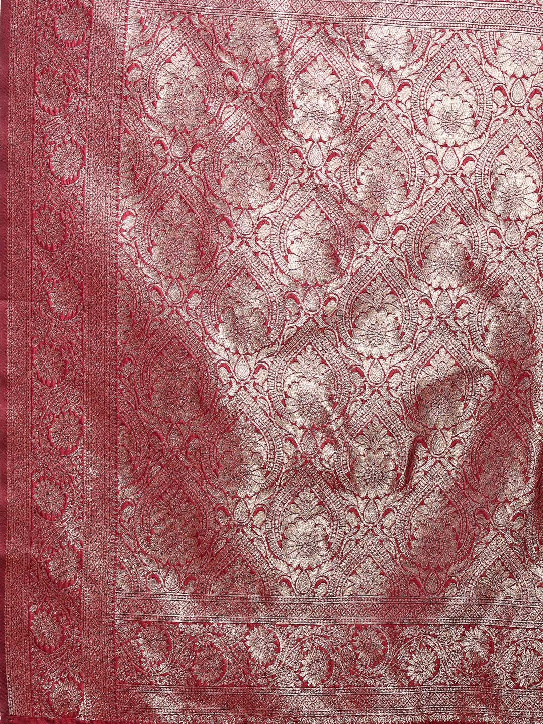 Sutriti Deep Burgundy Maroon Soft Silk Saree for Wedding Wear