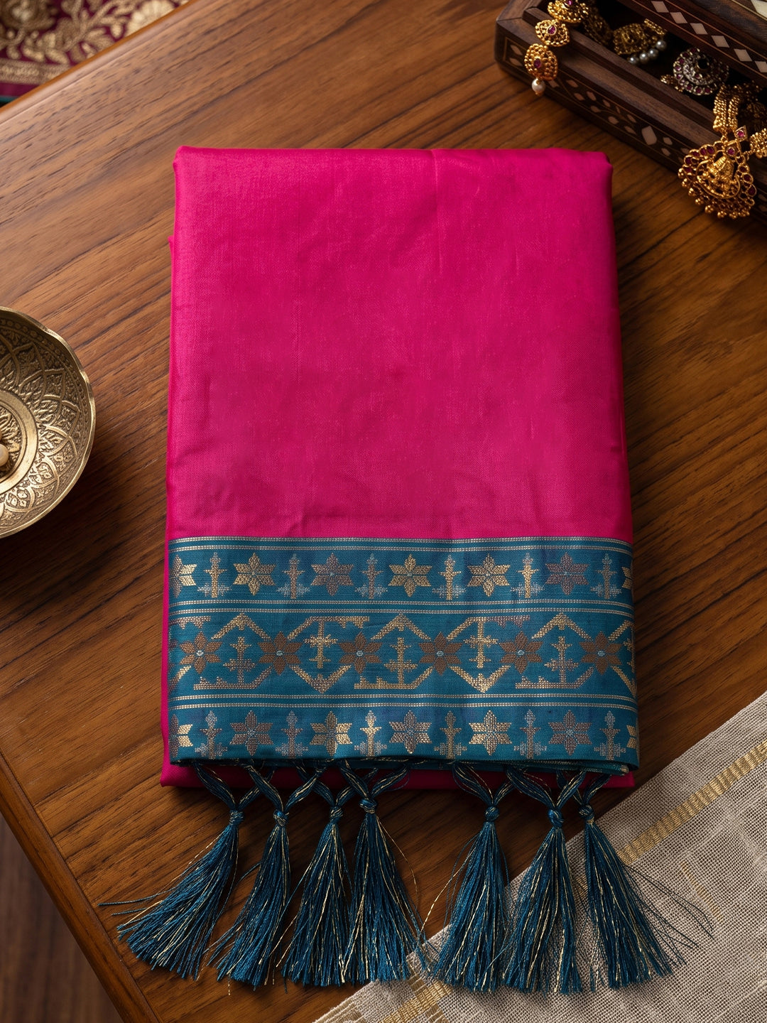 Sutriti Rani Pink Soft Silk Saree for Women Festive Party Traditional Wedding Ethnic Saree