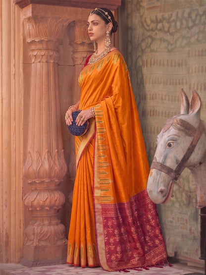 Sutriti Mustard Soft Silk Saree for Women Festive Party Traditional Wedding Ethnic Saree