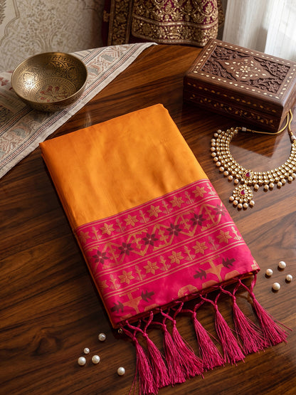 Sutriti Mustard Soft Silk Saree for Women Festive Party Traditional Wedding Ethnic Saree