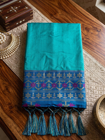 Sutriti Sky Blue Soft Silk Saree for Women Festive Party Traditional Wedding Ethnic Wear