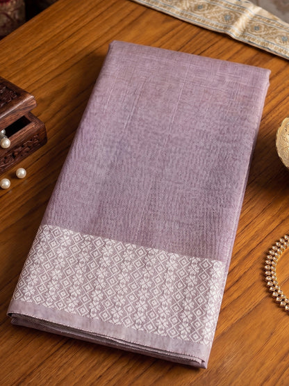 Sutriti Pink Linen Saree for Women Festive Wear Elegant Ethnic Wedding PSofty Saree