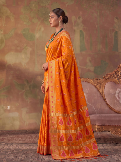Sutriti Mustard Soft Silk Saree For Women | Festive, Wedding & Party Ethnic Wear