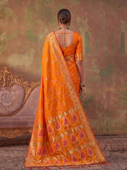 Sutriti Mustard Soft Silk Saree For Women | Festive, Wedding & Party Ethnic Wear
