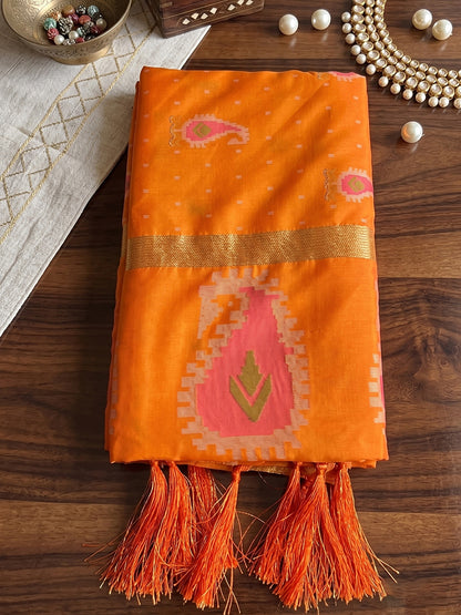 Sutriti Mustard Soft Silk Saree For Women | Festive, Wedding & Party Ethnic Wear