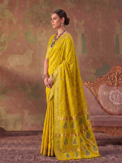 Sutriti Olive Green Soft Silk Saree For Women | Festive, Wedding & Party Ethnic Wear
