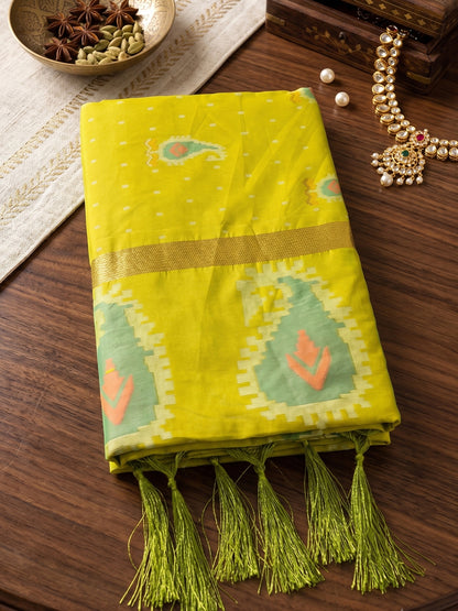 Sutriti Olive Green Soft Silk Saree For Women | Festive, Wedding & Party Ethnic Wear