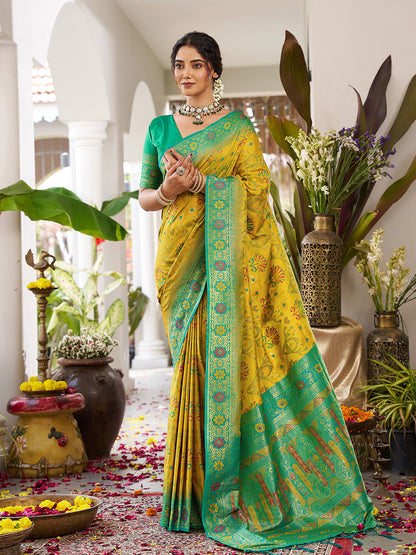 sutriti mustard kanjiveram silk saree wedding silk sarees collection