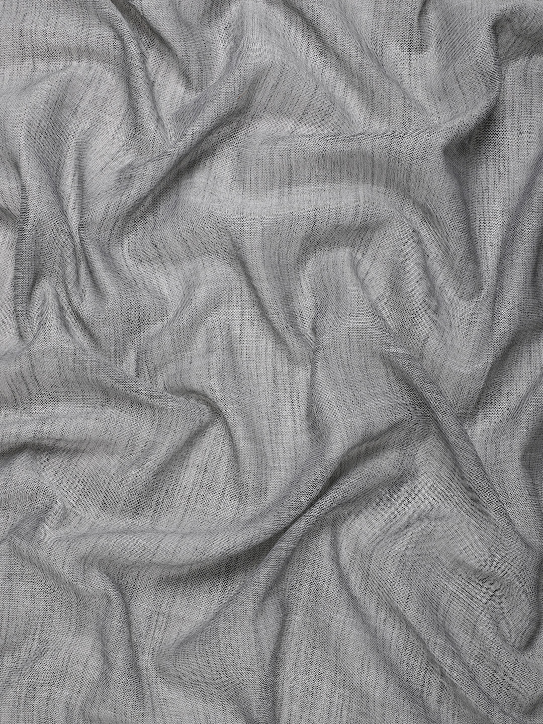 Sutriti charcoal grey tissue silk silver stripe border wedding saree silver stripe collection