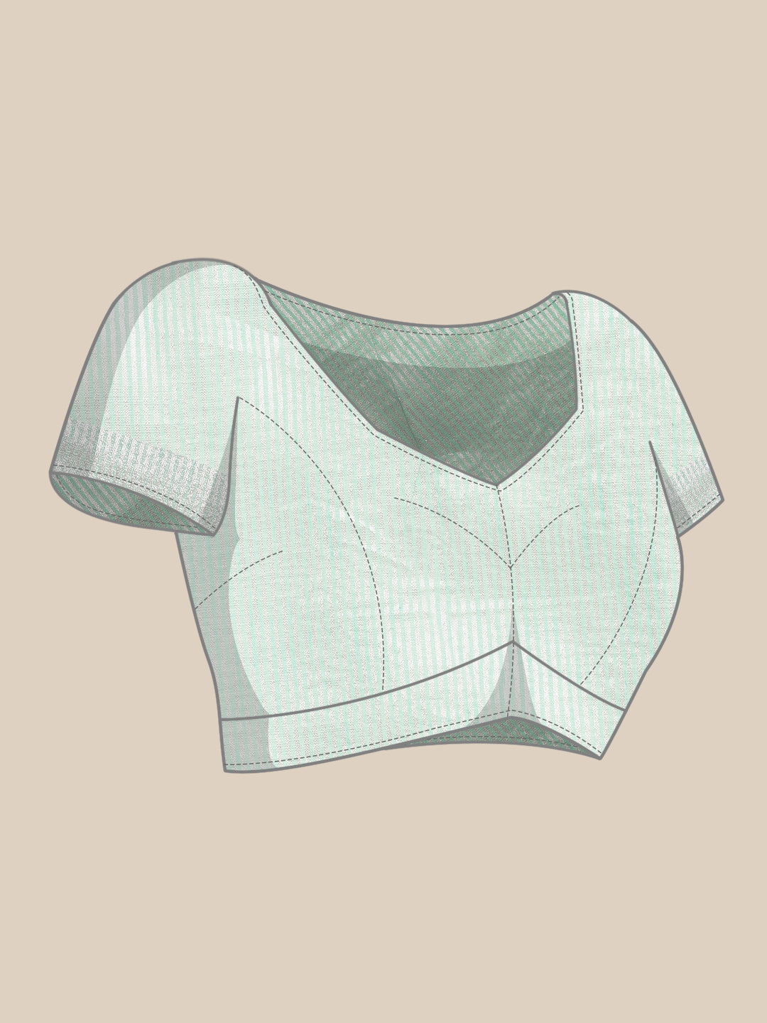 Sutriti mint aqua tissue silk silver stripe border wedding saree silver stripe collection