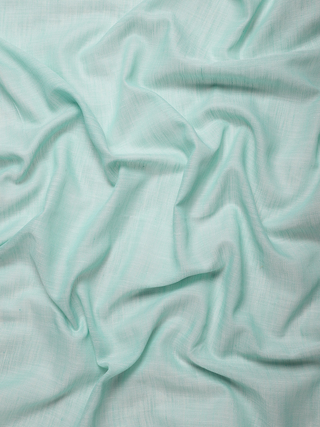 Sutriti Elegant Turquoise Woven Linen Saree with Contrast Zari Border & Tassels – Soft & Breathable Party Wear
