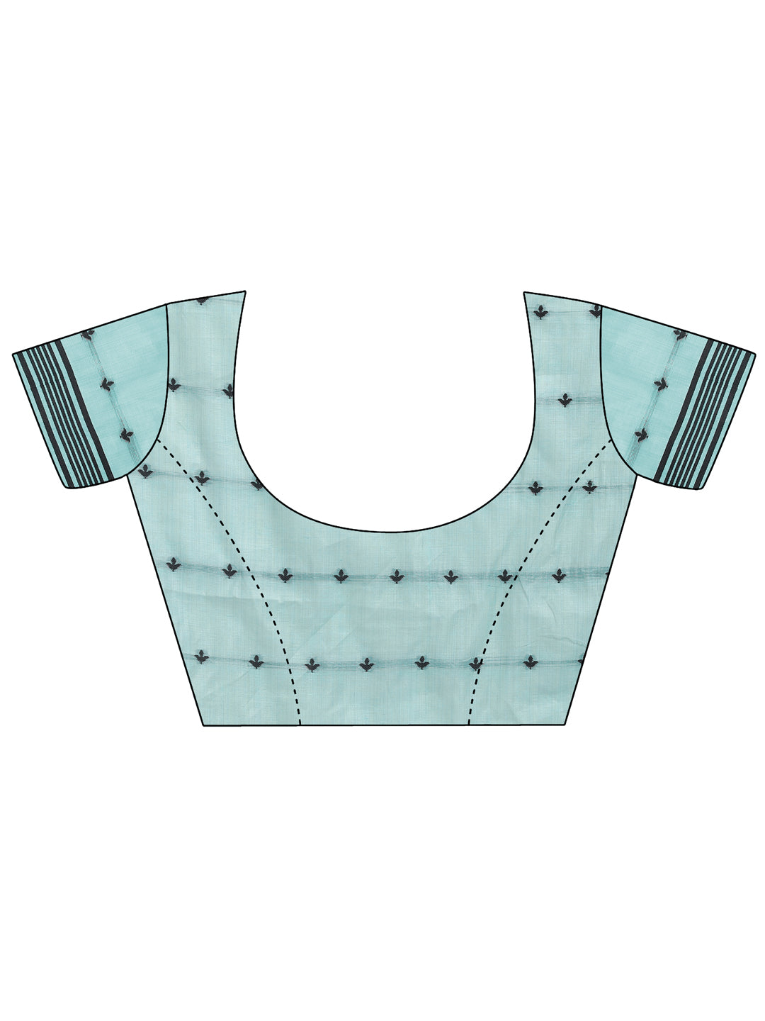 SUTRITI Sky Blue Floral Printed Saree for Women | Soft Lightweight Day-to-Night Saree | Elegant Border & Pallu Floral Design | Includes Unstitched Blouse Piece