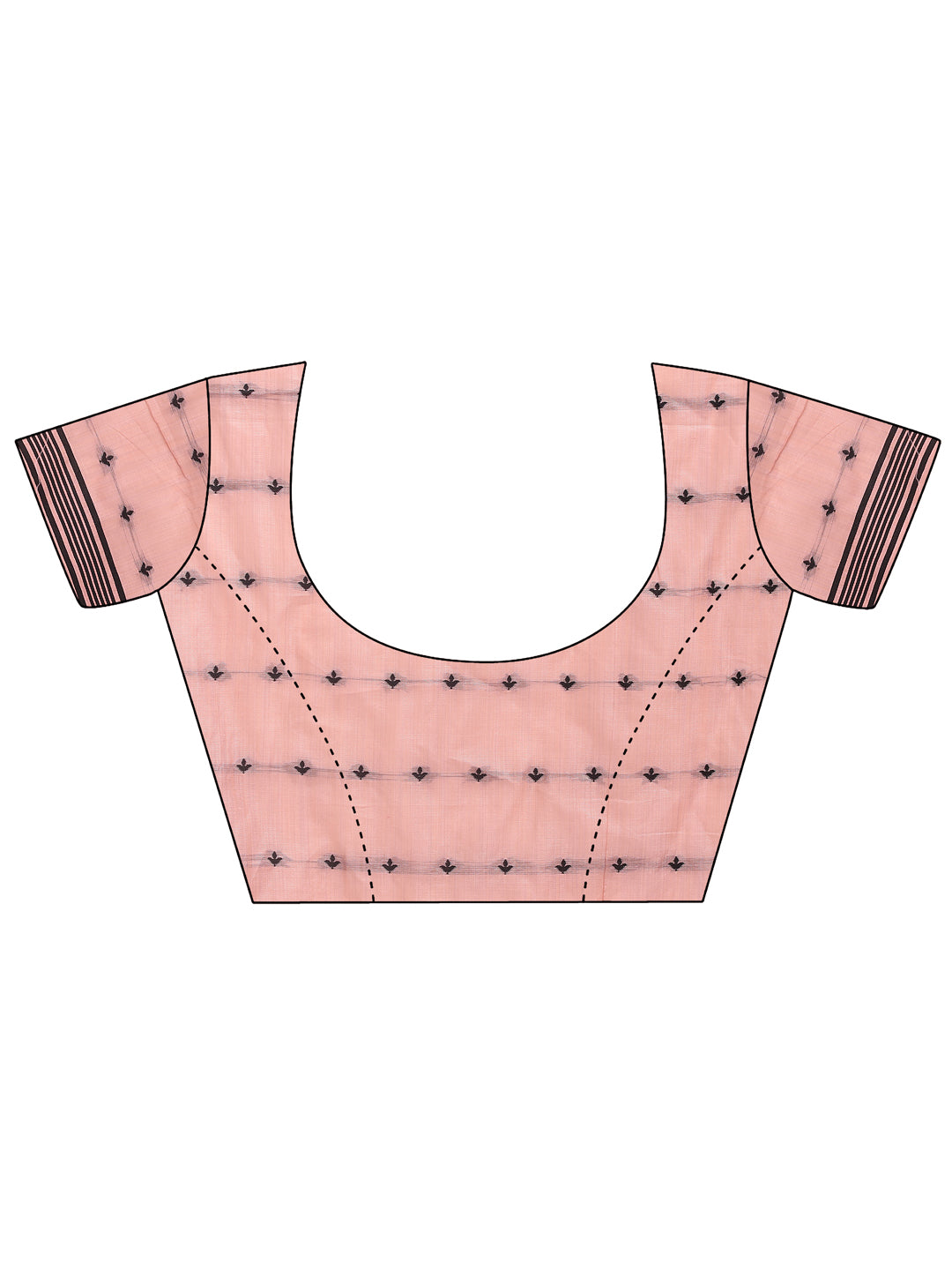 SUTRITI Light PinkFloral Printed Saree for Women | Soft Lightweight Day-to-Night Saree | Elegant Border & Pallu Floral Design | Includes Unstitched Blouse Piece