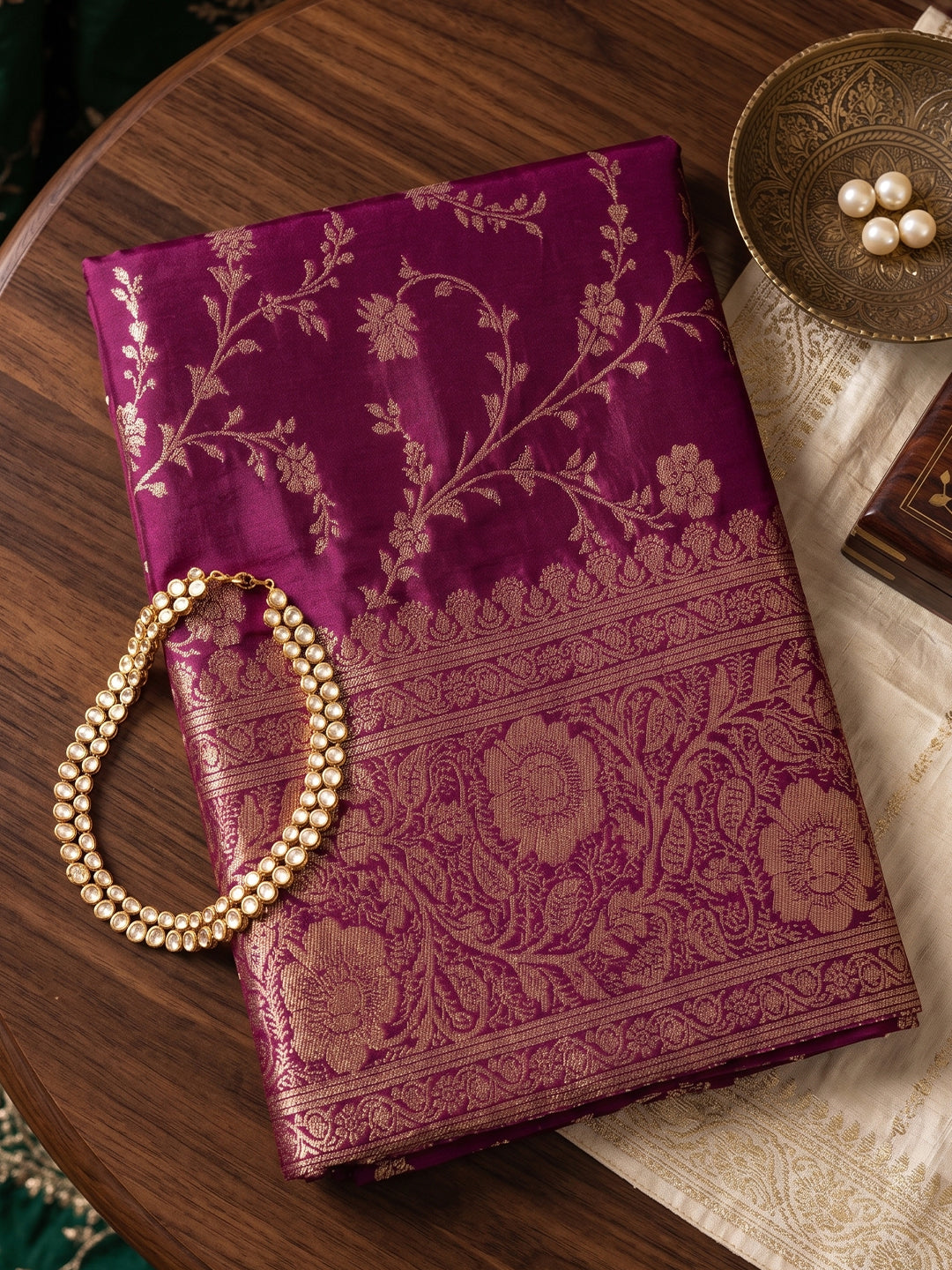 Sutriti Exclusive Wine Soft Silk Saree for Women Festive Wedding Traditional Wear