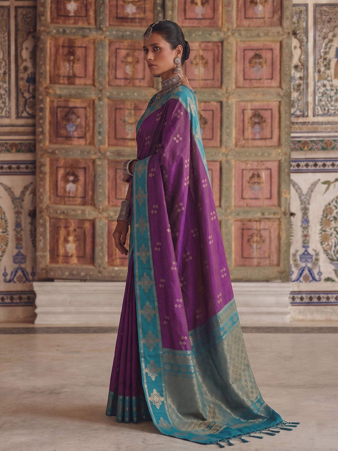 Sutriti Blue Banarasi Soft Silk Saree for Women Festive Wedding Ethnic Saree