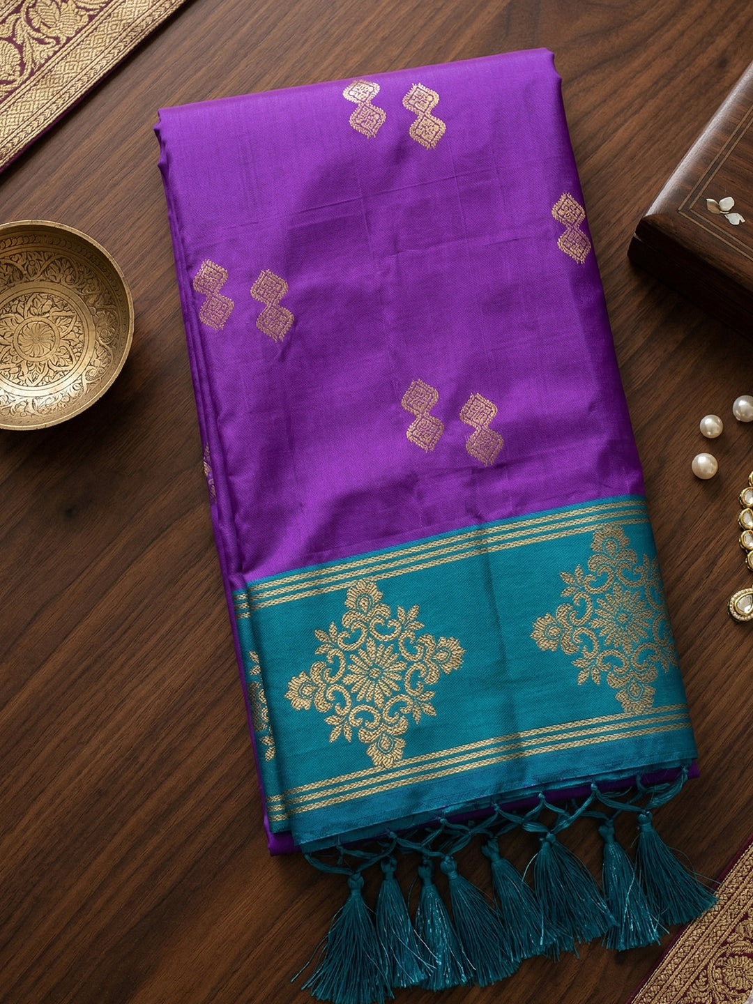 Sutriti Blue Banarasi Soft Silk Saree for Women Festive Wedding Ethnic Saree