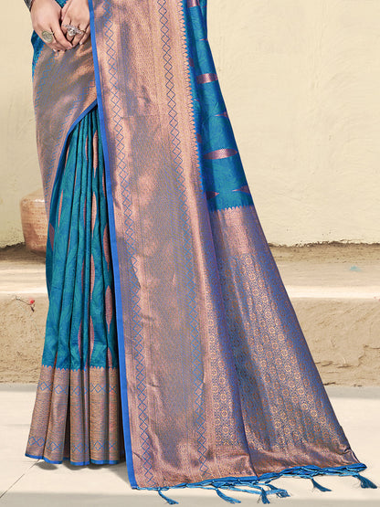 Sutriti Women Woven Banarasi Silk Saree with Blouse Piece | Rich Zari Border Traditional Wedding Festive PSofty Wear