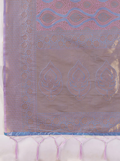 Sutriti Lavender Lilac Banarasi Silk Saree for Women - Festive & Wedding Wear