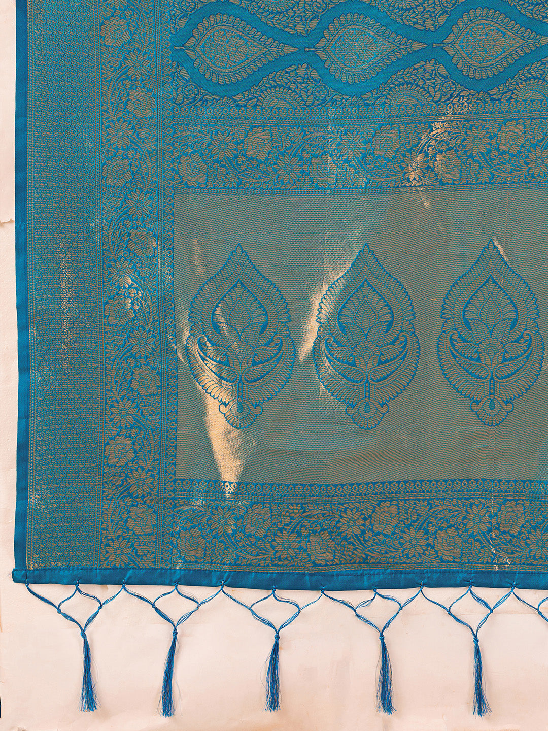 Sutriti Teal Blue Banarasi Silk Saree for Women - Festive & Wedding Wear