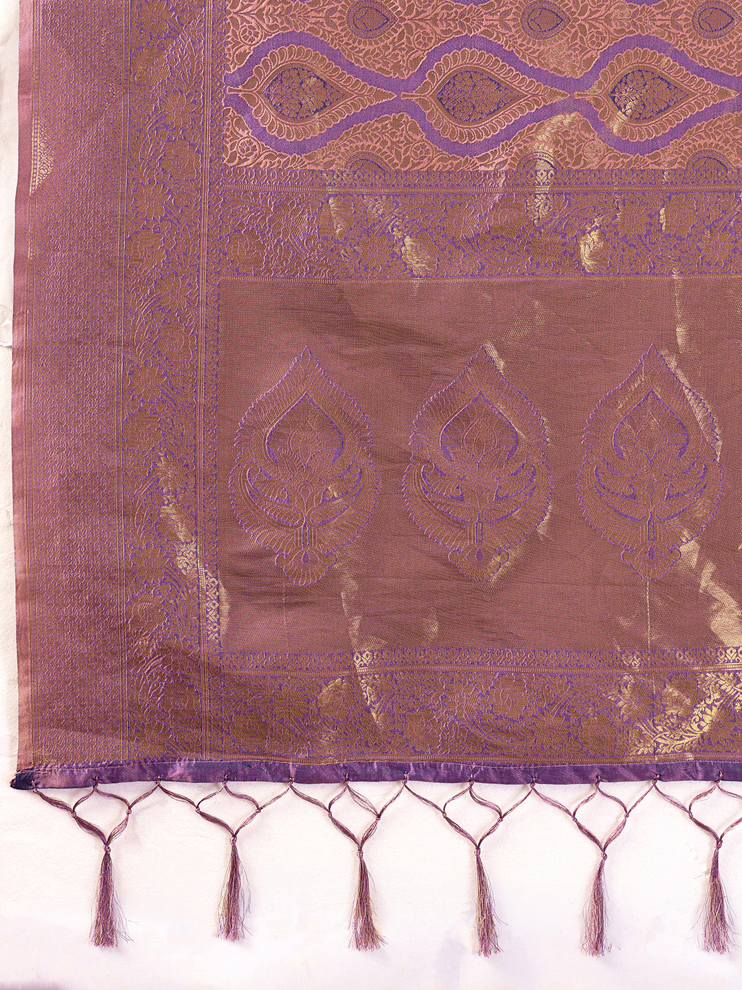 Sutriti Mauve Purple Banarasi Silk Saree for Women - Festive & Wedding Wear