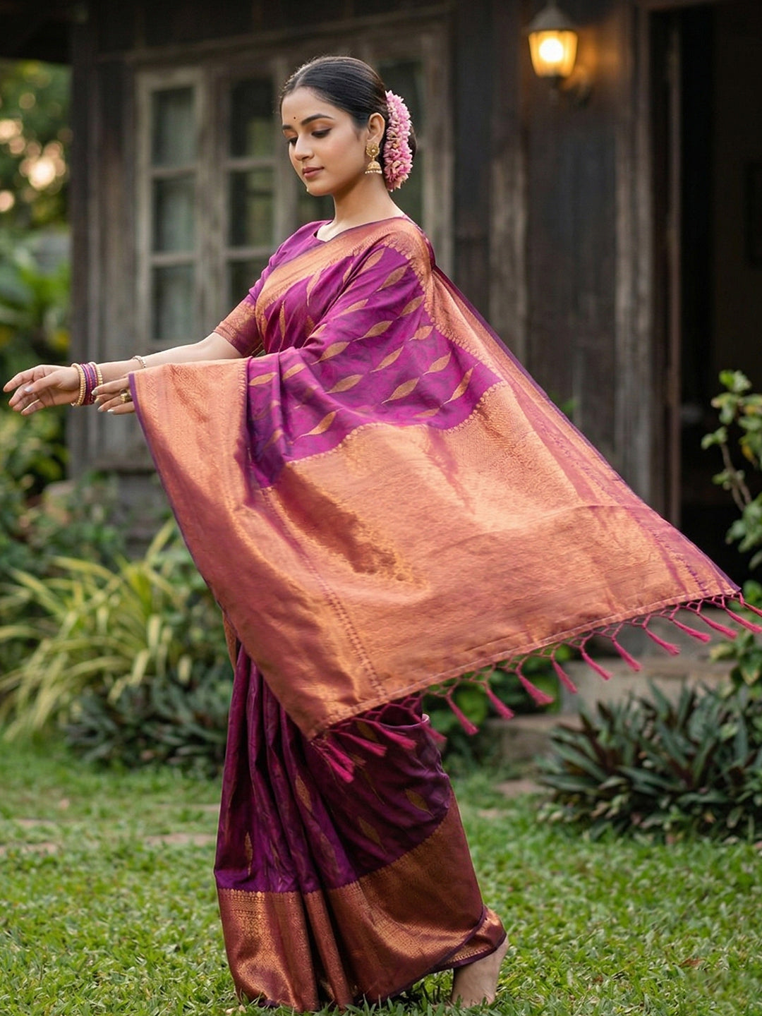 Sutriti Women Woven Banarasi Silk Saree with Blouse Piece | Rich Zari Border Traditional Wedding Festive PSofty Wear