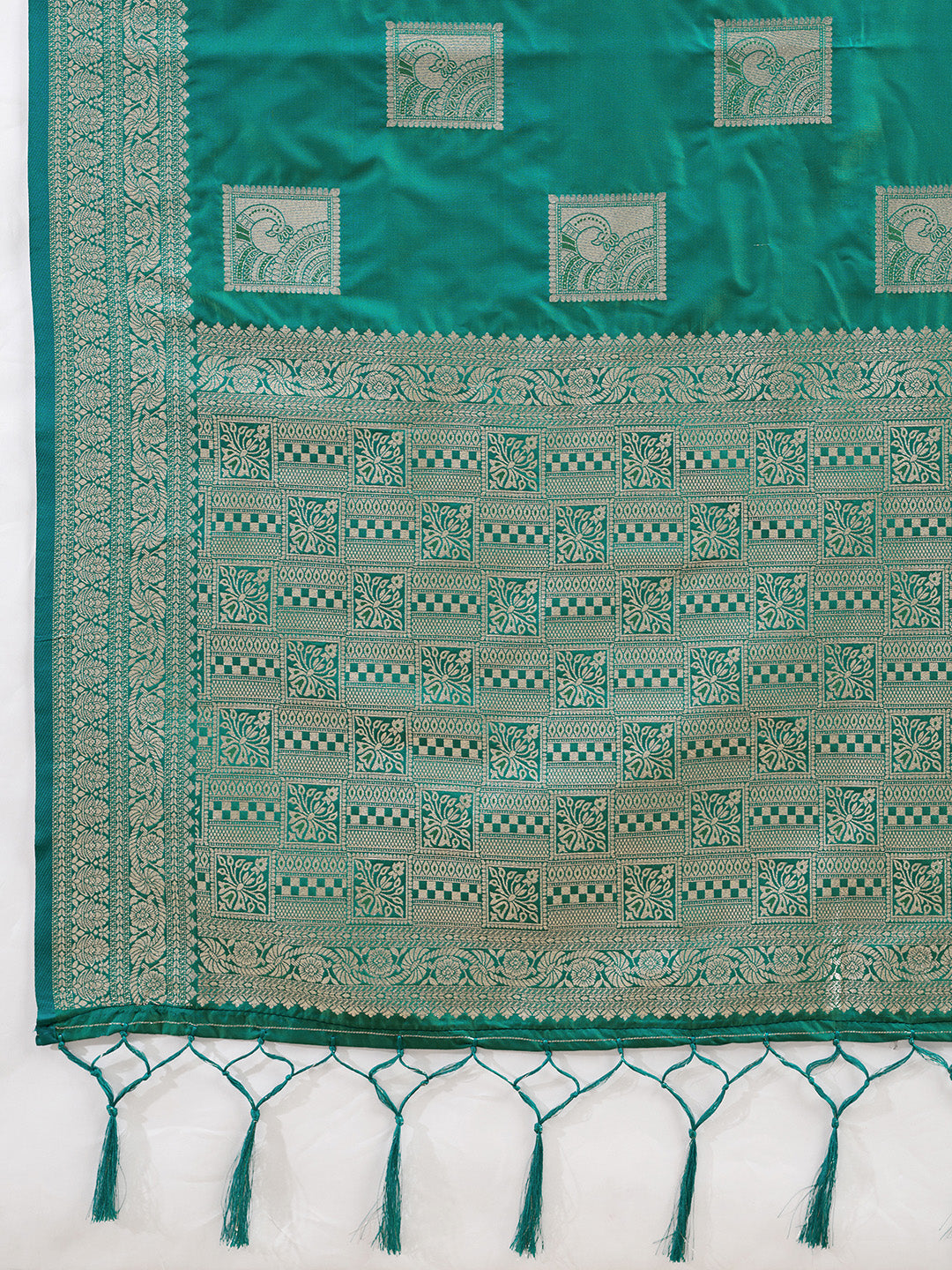 Sutriti Teal Banarasi Soft Silk Saree for Women Festive Wedding PSofty Wear Ethnic Saree