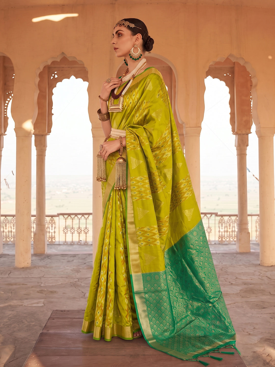 Sutriti Mustard Soft Silk Saree | Festive & Wedding Ethnic Wear For Women