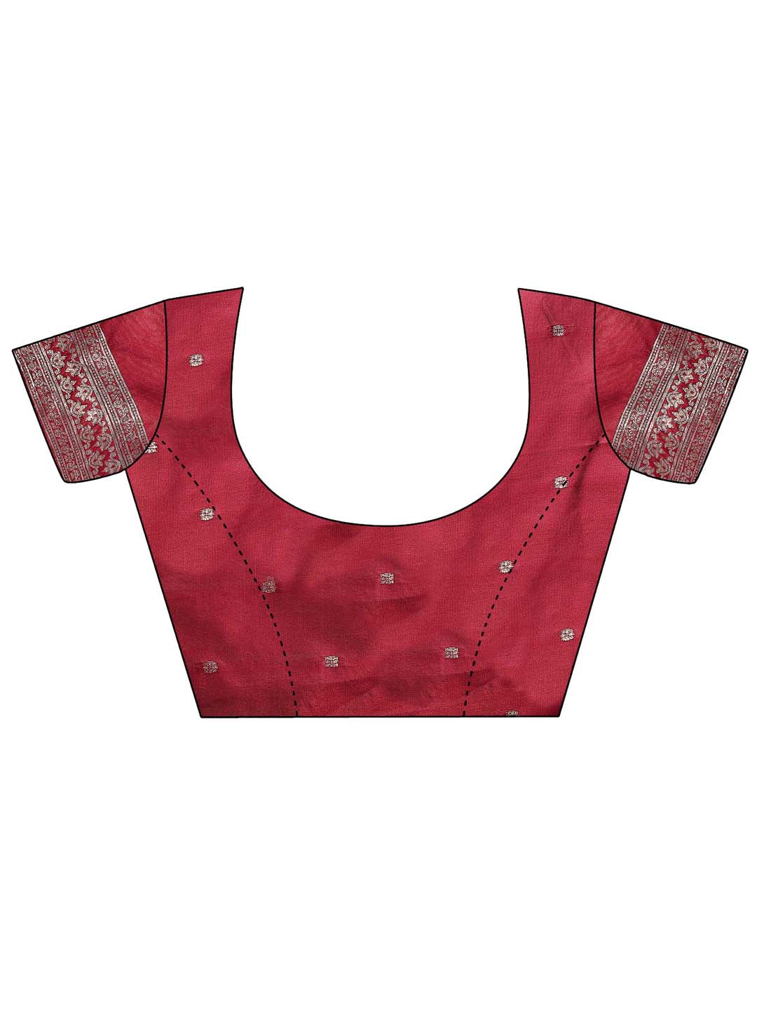 Sutriti Classic Maroon Fetive Wear Soft Silk Saree with Heavy Zari