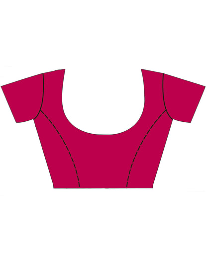 Mustard yellow zari woven saree for women with magenta contrast border and rich pallu for haldi festive wear